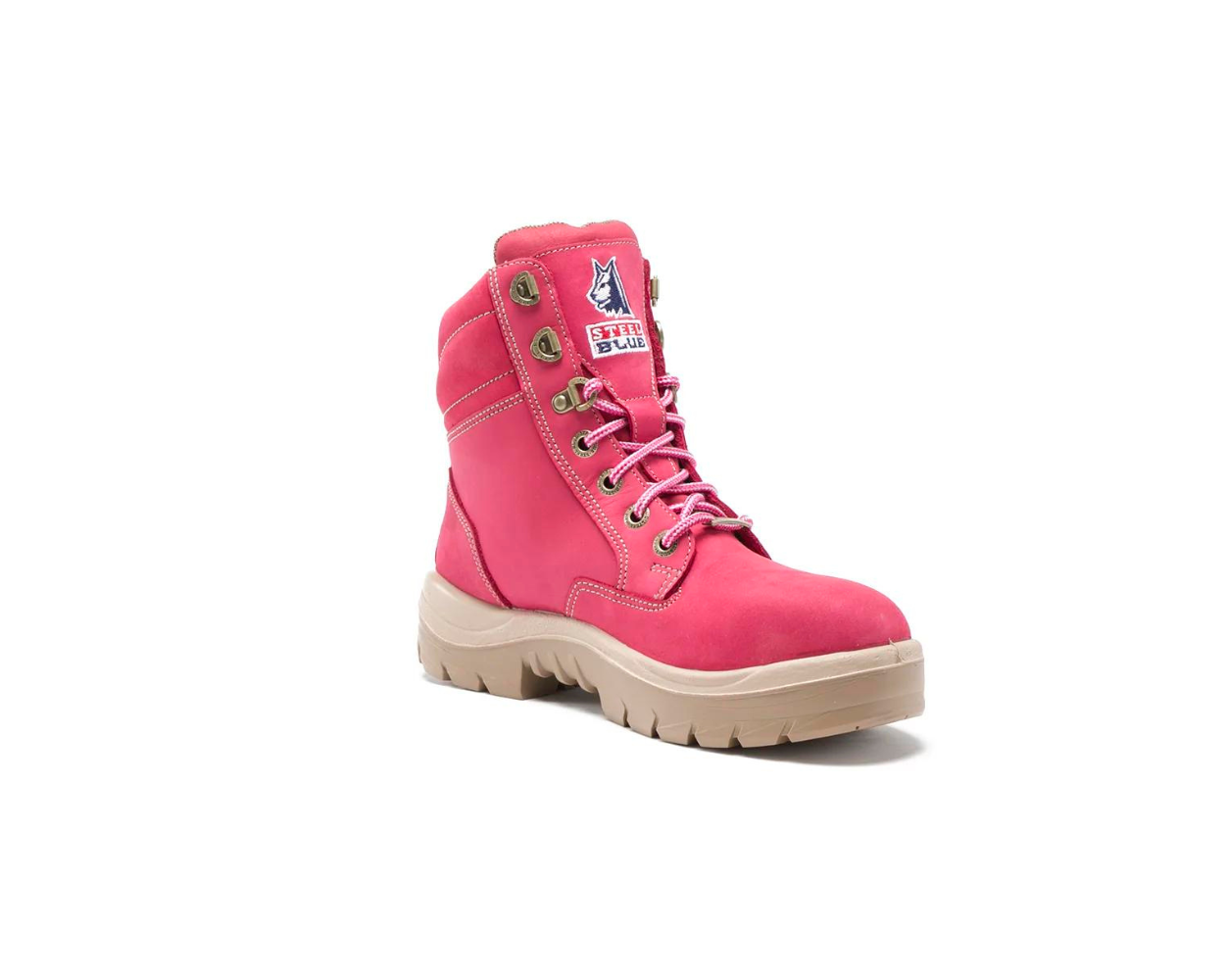 STEEL BLUE Women's Southern Cross 6 in. Lace Up Work Boots - Steel Toe -  Pink Size 6(W) 522860W-060-PNK - The Home Depot