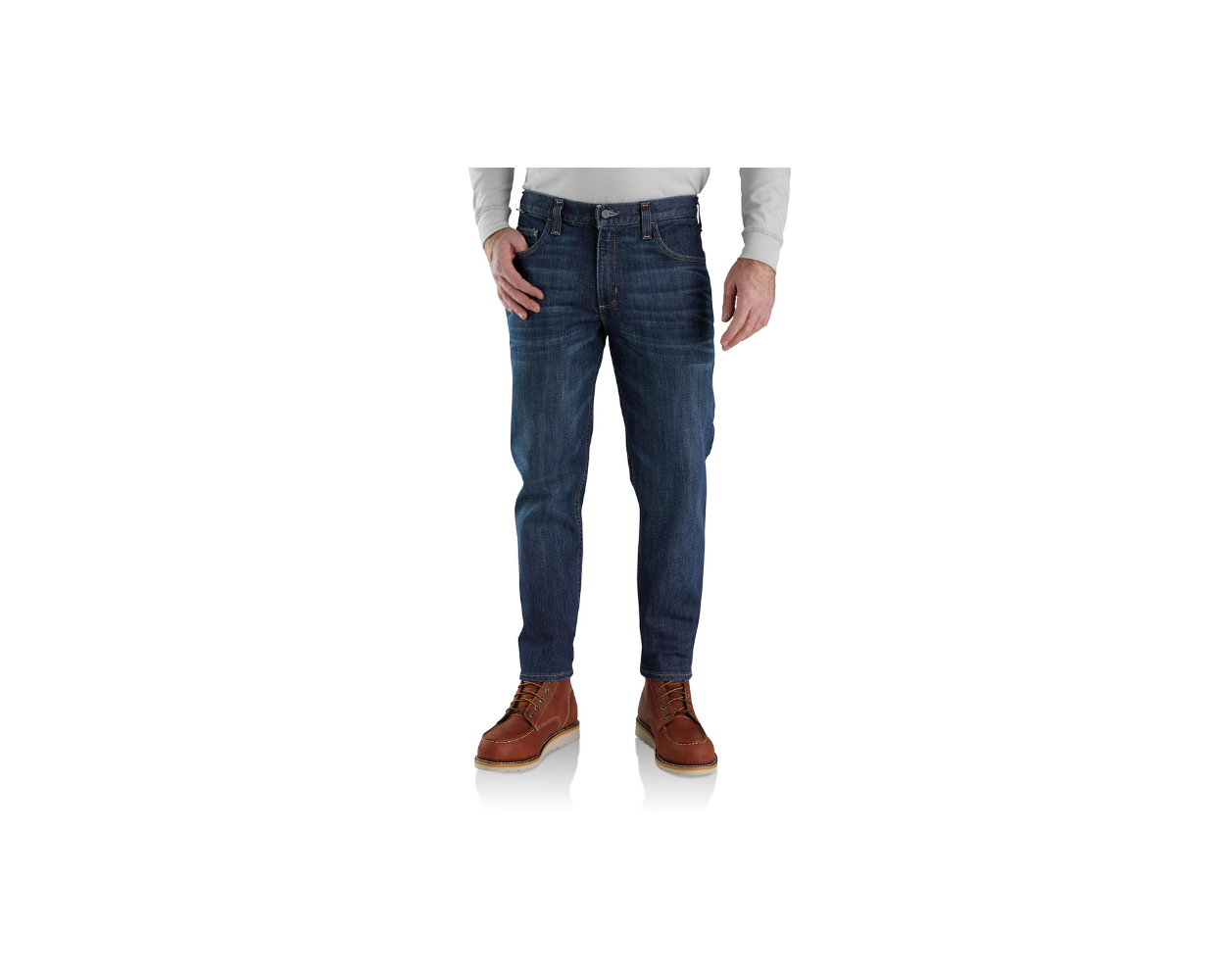Carhartt Blue Denim Work Jeans Pants Men Size 40 x 30 Relaxed Fit